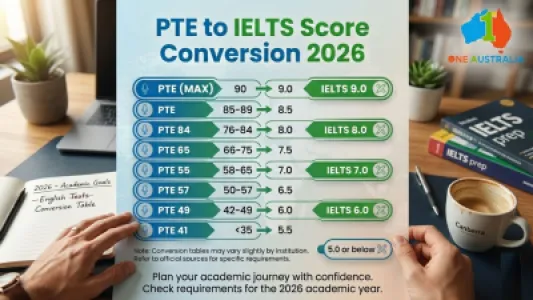 PTE to IELTS Score Conversion 2026 – Official Chart, Skill-Wise Comparison & Real Examples