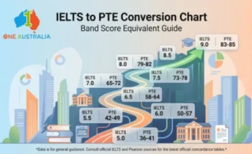 IELTS to PTE Conversion Chart – Band Score Equivalent Guide