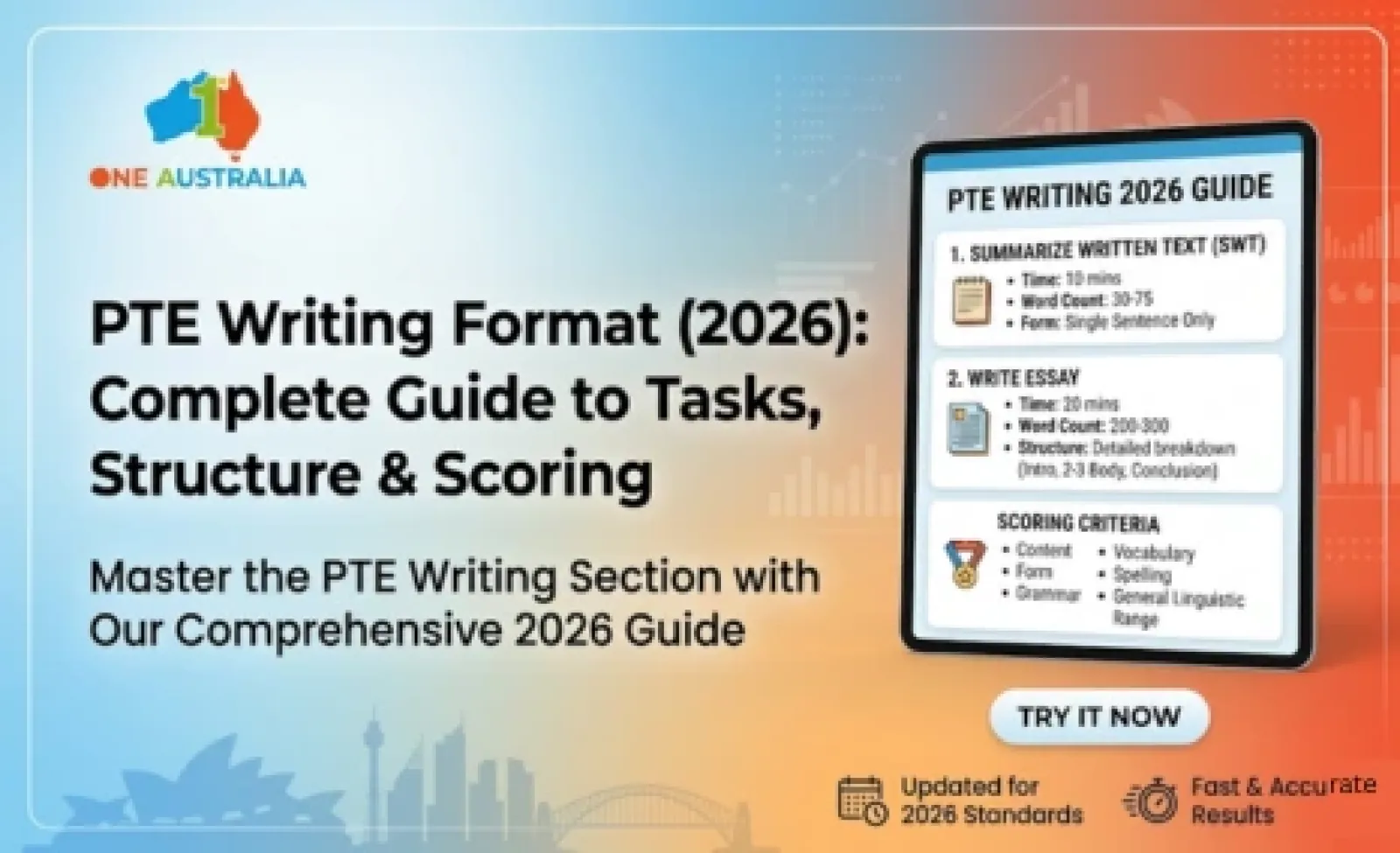 PTE Writing Format (2026): Complete Guide to Tasks, Structure & Scoring