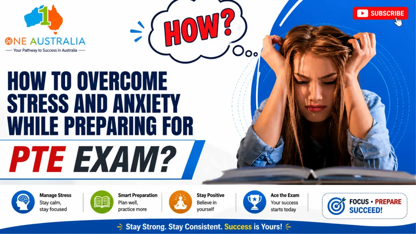 How to Overcome Stress and Anxiety while preparing for the PTE Exam?