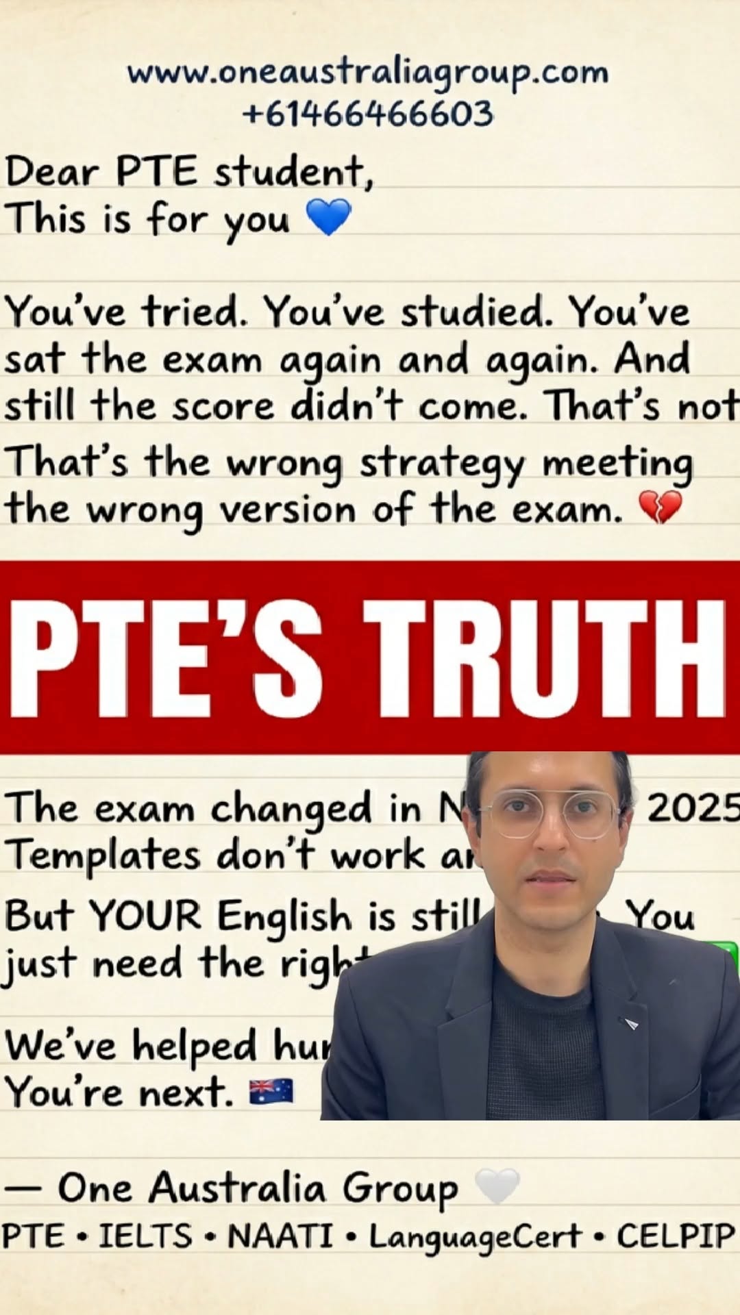 One Australia Group student success story