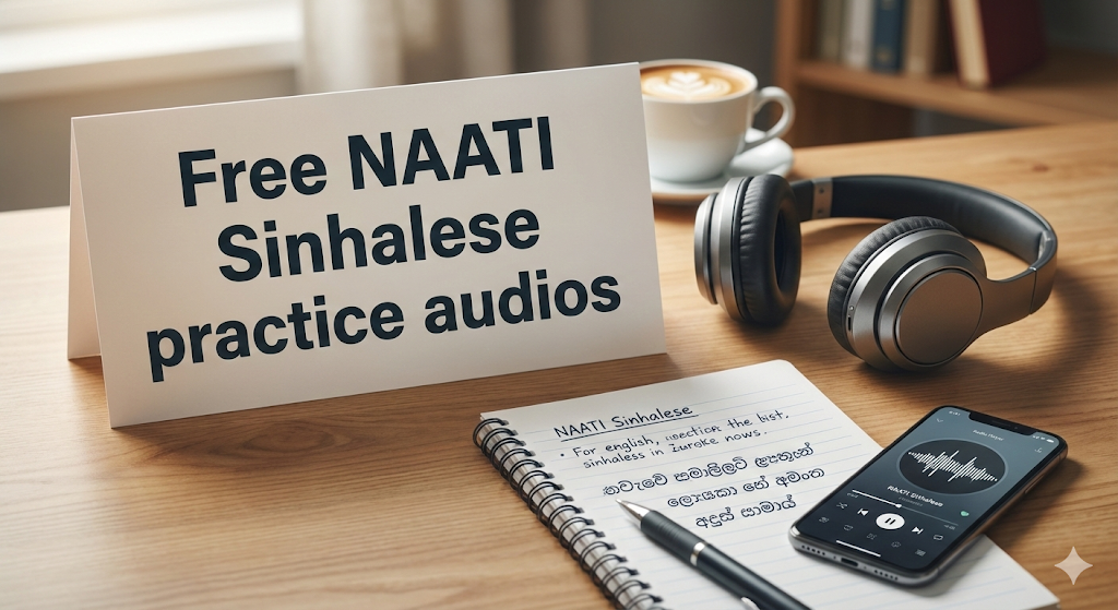 Free NAATI Sinhalese Practice Audios